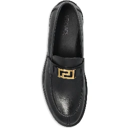 حذاء فيرساتشي مسطح أسود