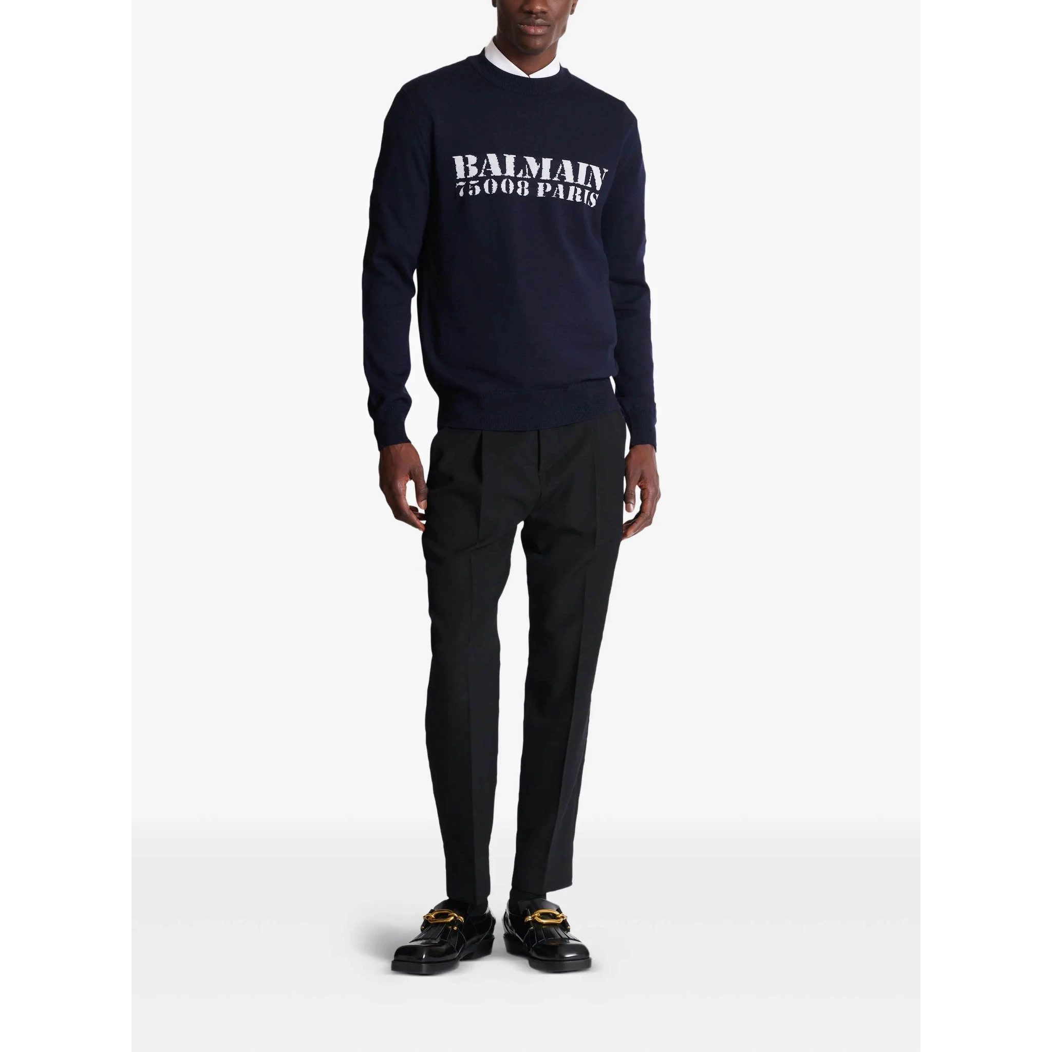 Balmain Sweaters Blue