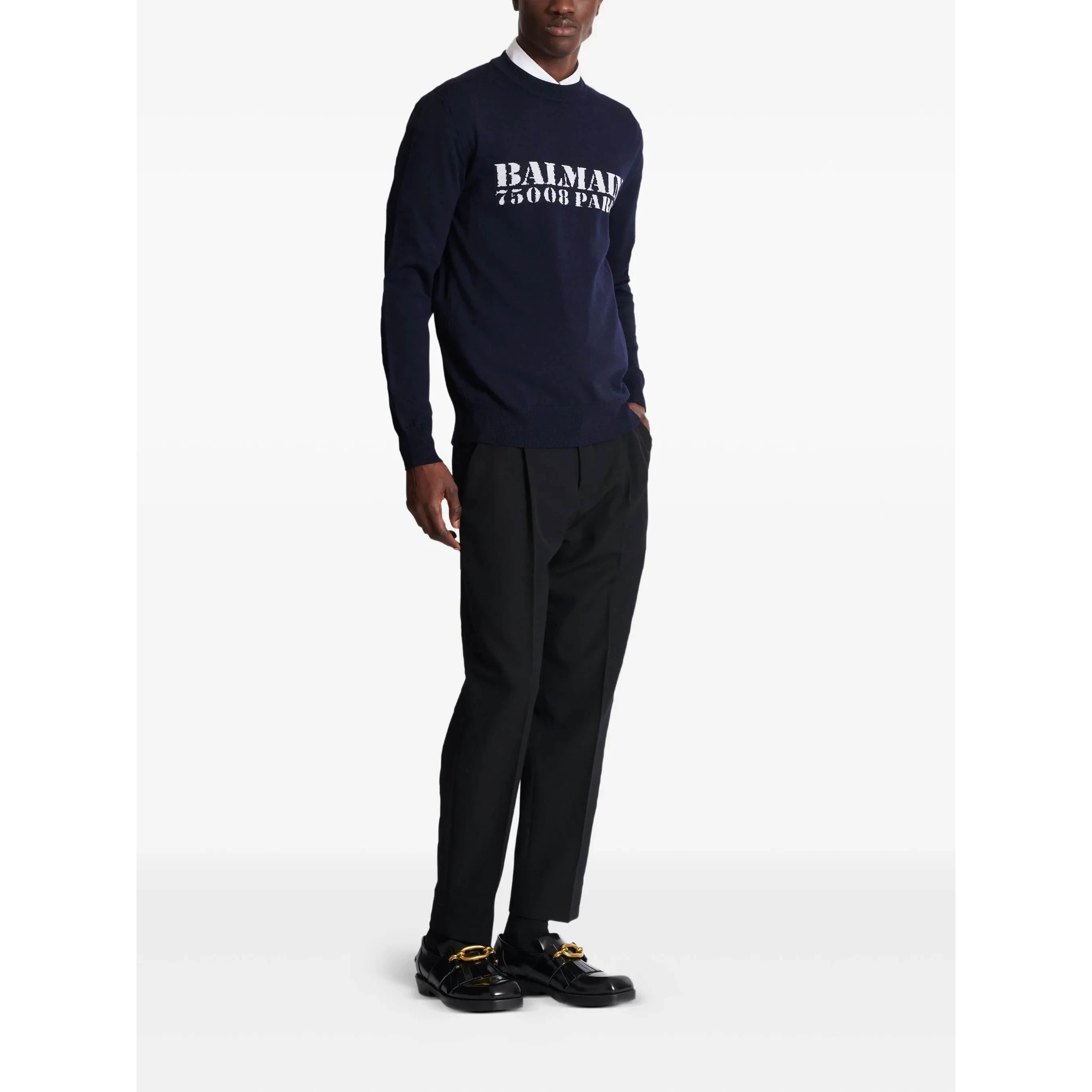 Balmain Sweaters Blue