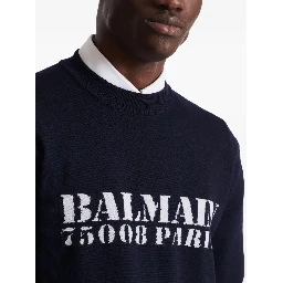 Balmain Sweaters Blue