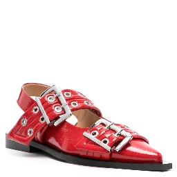 GANNI Flat shoes Red