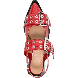 GANNI Flat shoes Red