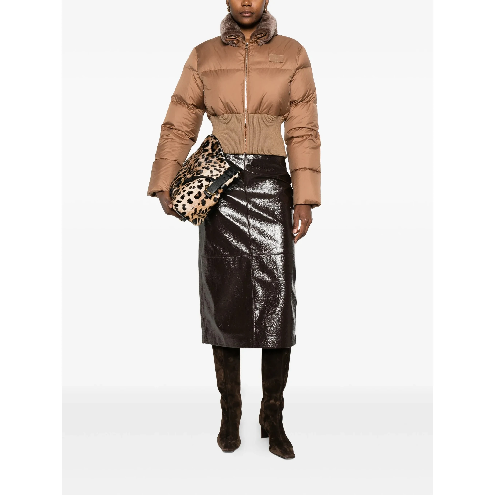 Fendi Coats Brown