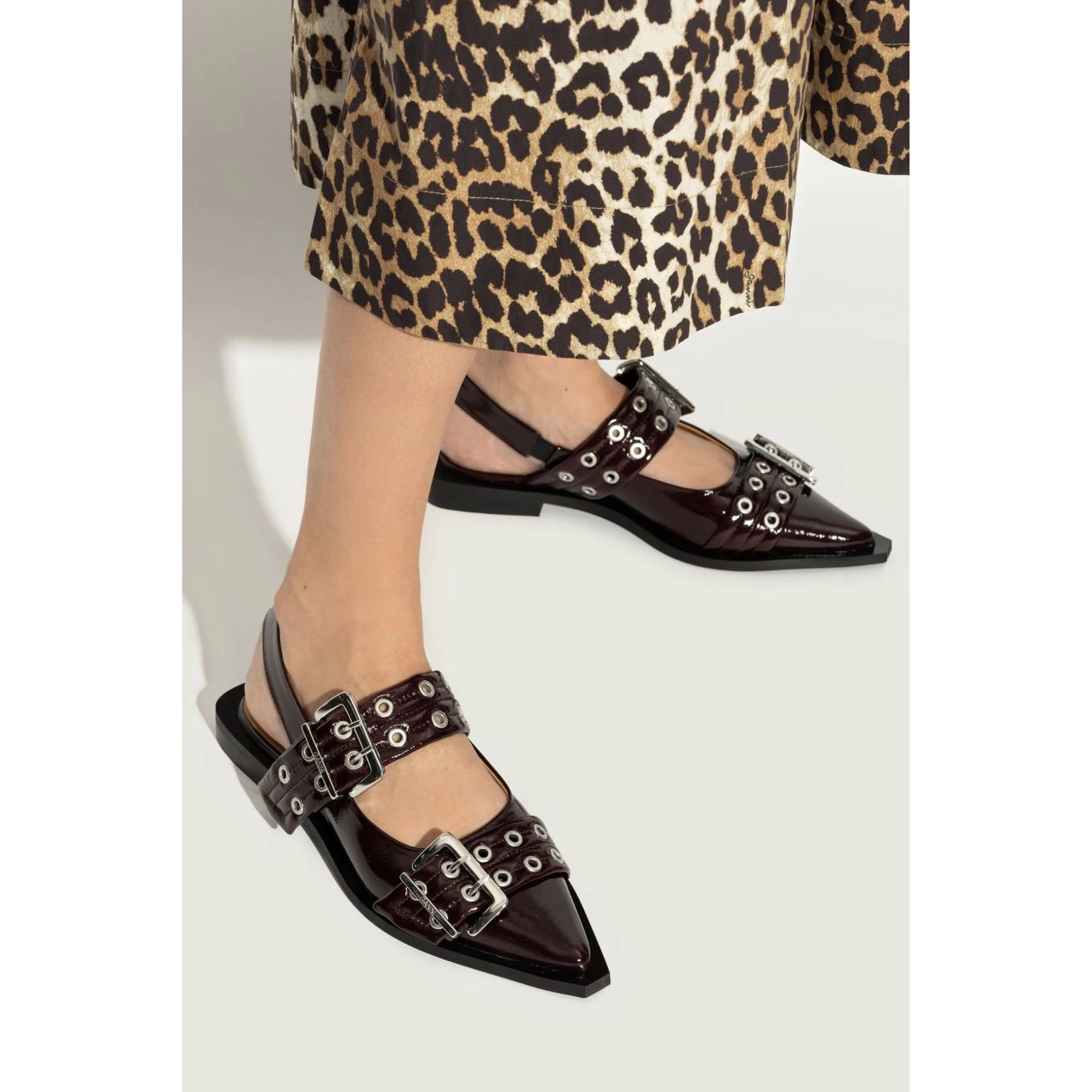 GANNI Flat shoes Red