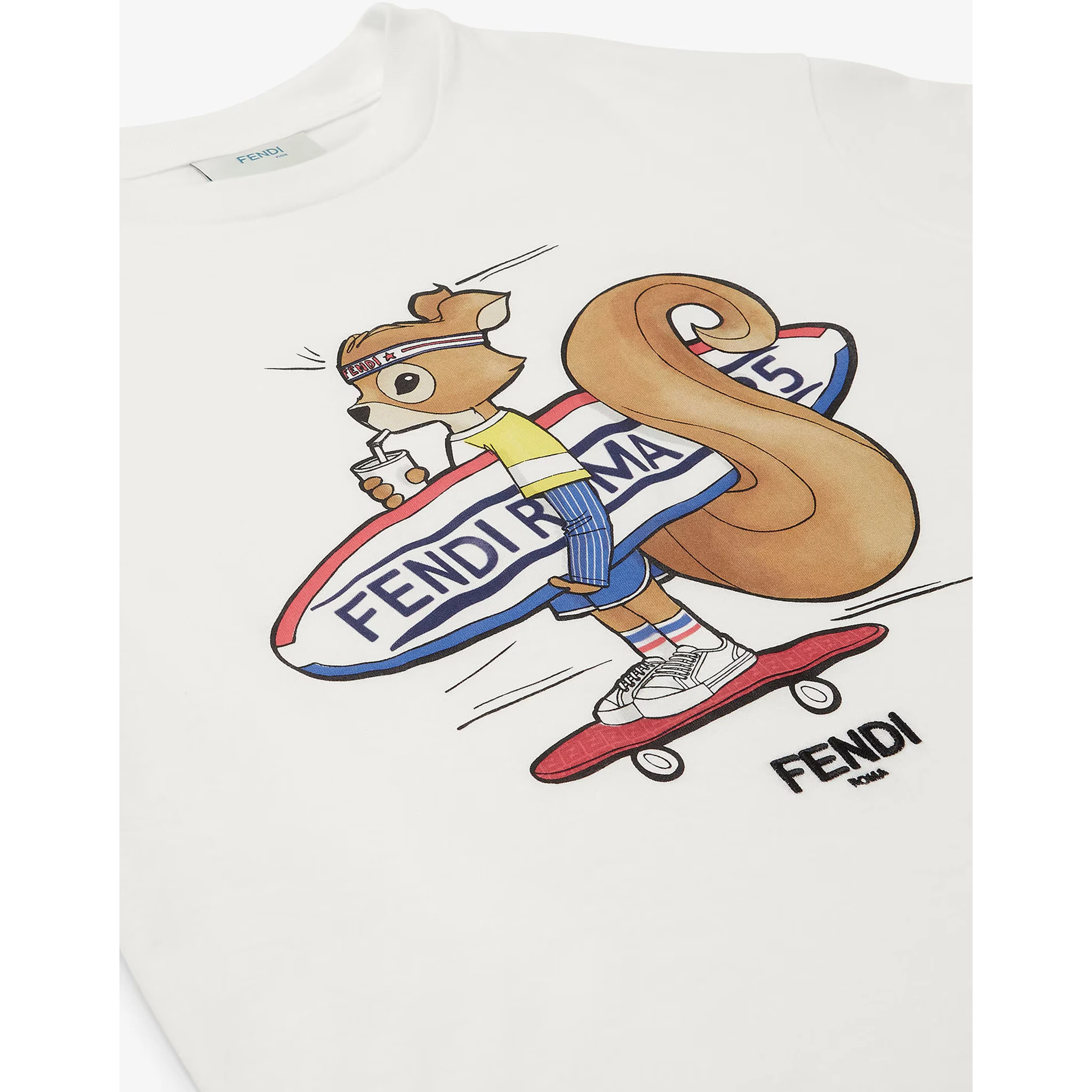 FENDI KIDS T-shirts and Polos White