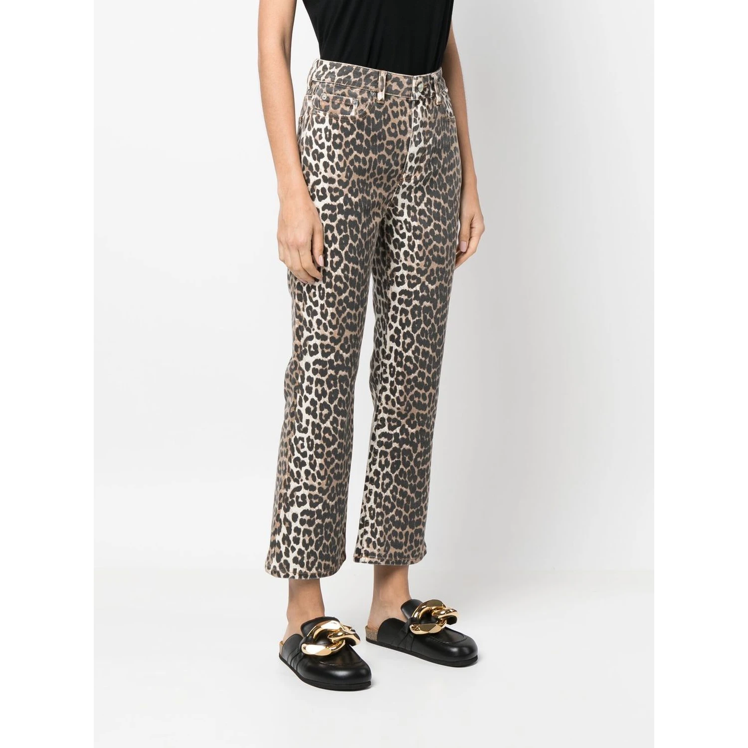 GANNI Jeans Brown