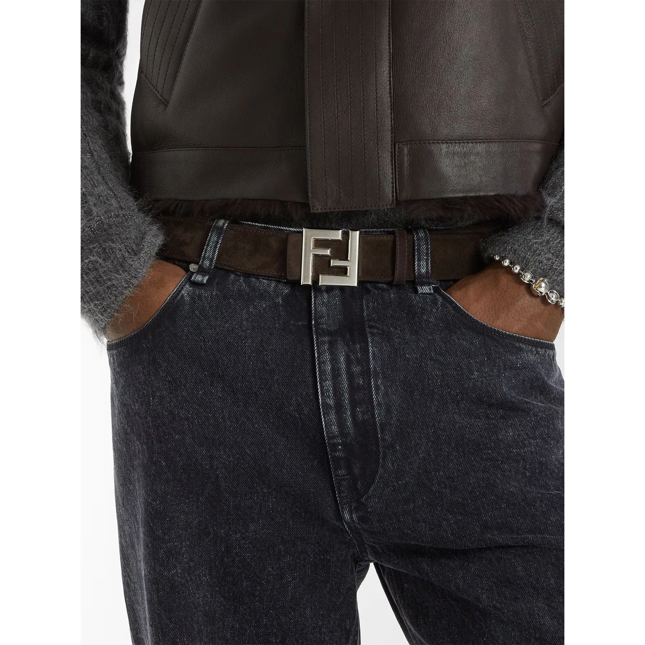 Fendi Belts Brown