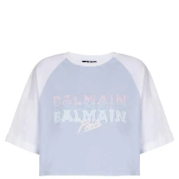 Balmain T-shirts and Polos Clear Blue