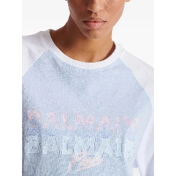 Balmain T-shirts and Polos Clear Blue