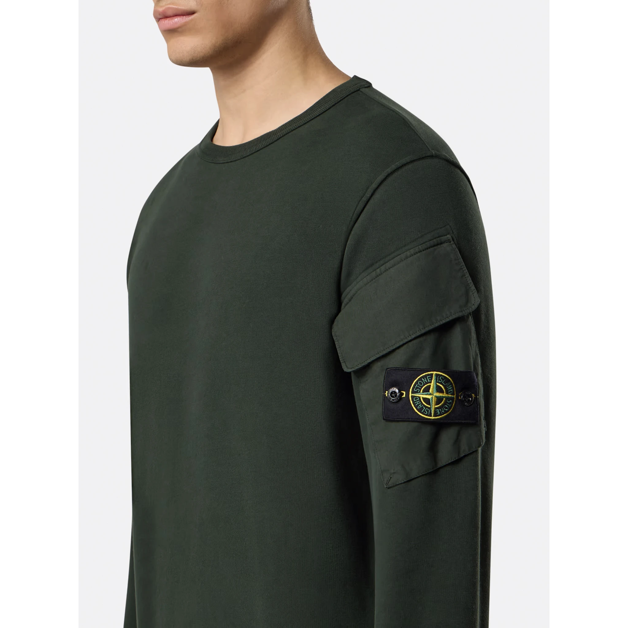 Stone Island Sweaters Green