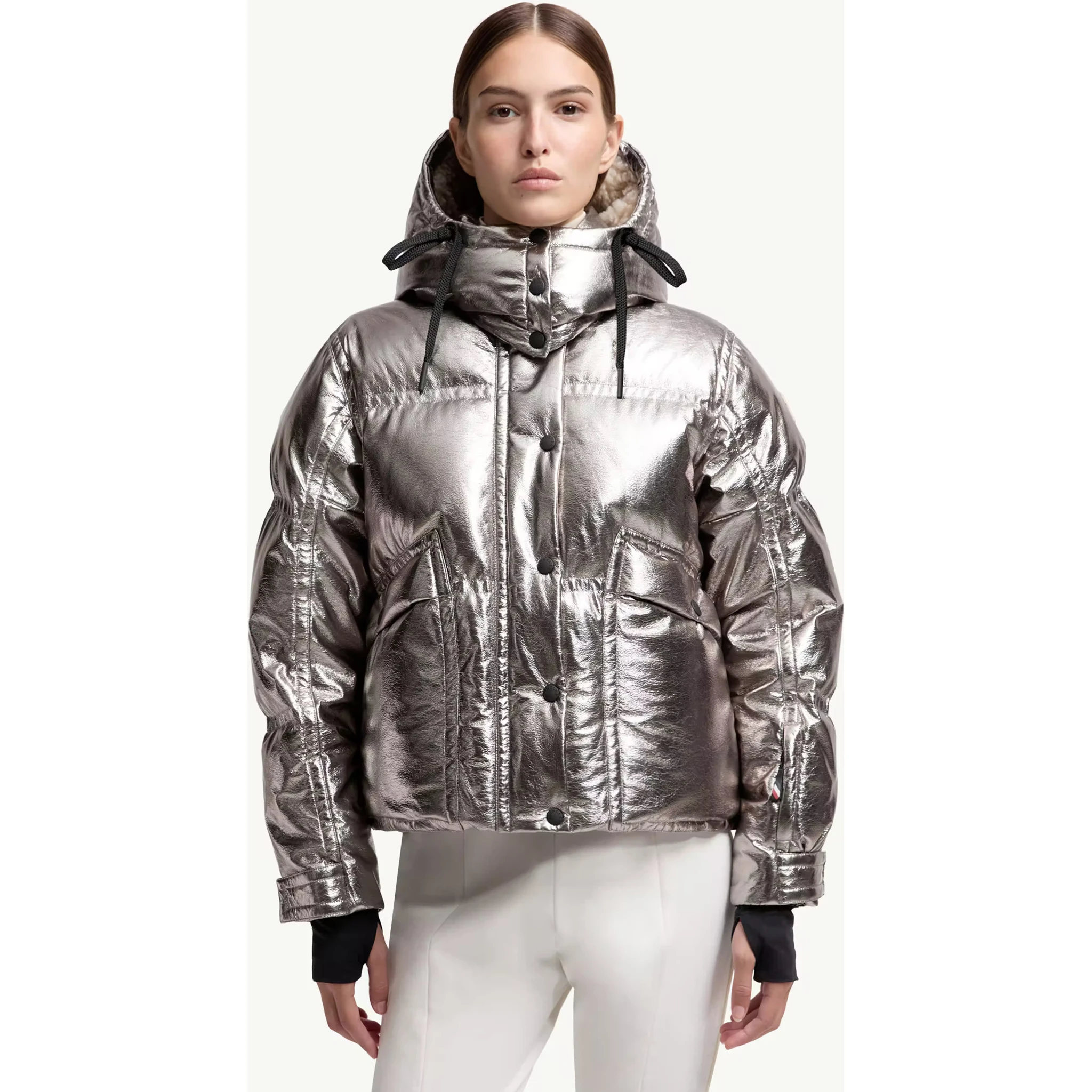 Moncler Coats Silver