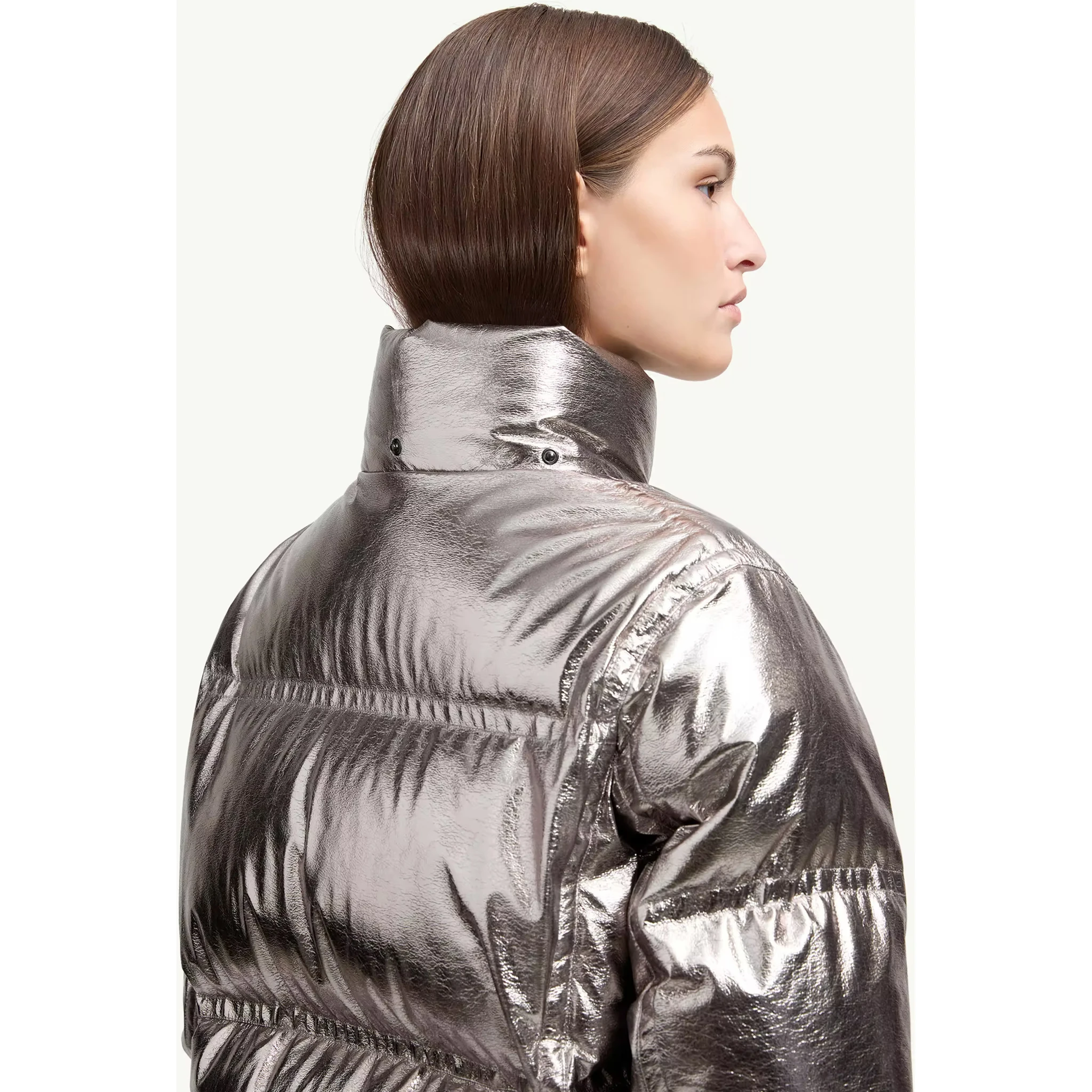 Moncler Coats Silver