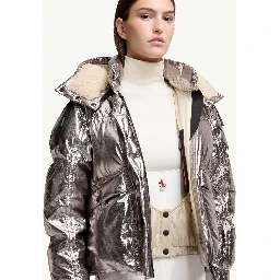 Moncler Coats Silver