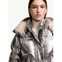 Moncler Coats Silver