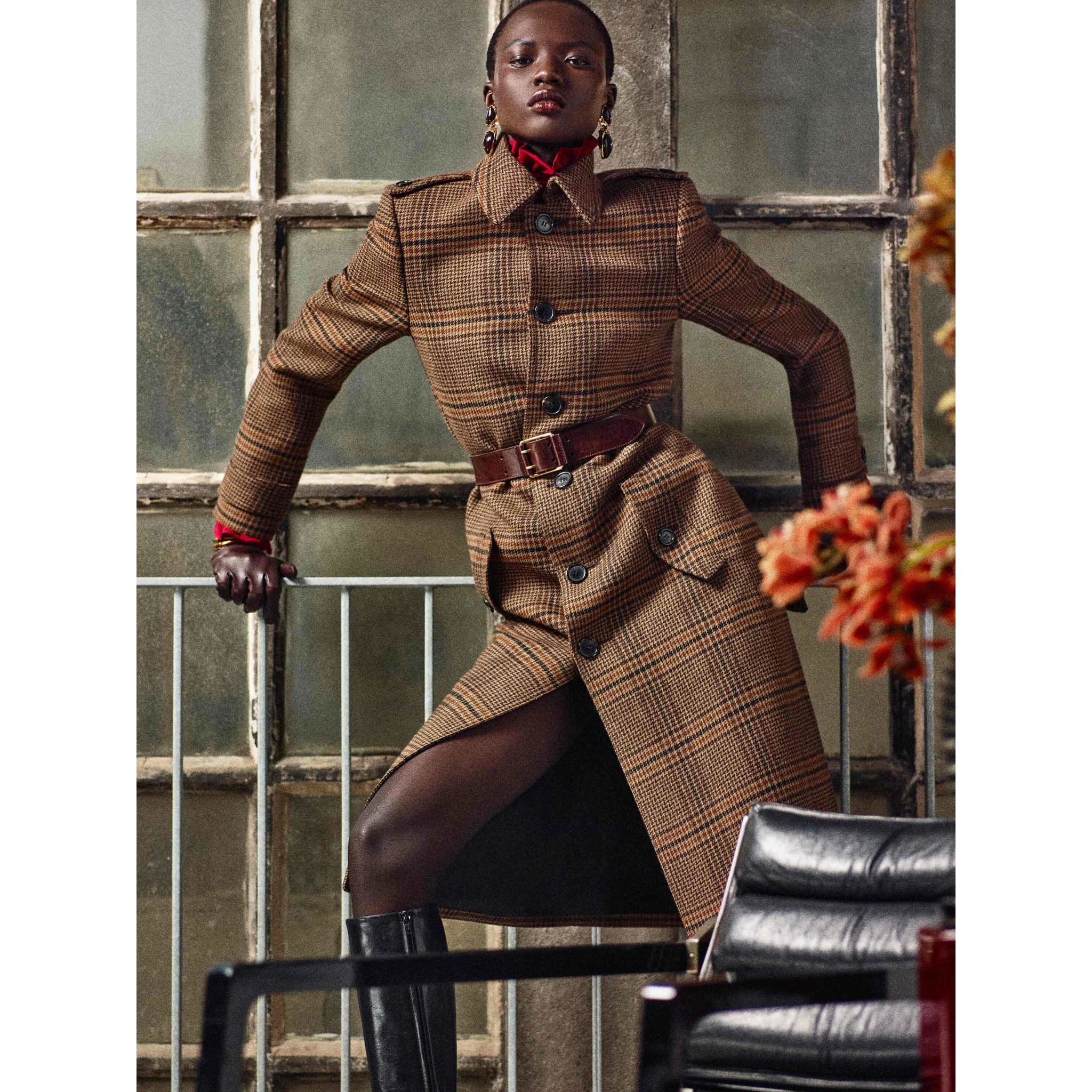 Saint Laurent  Coats Beige