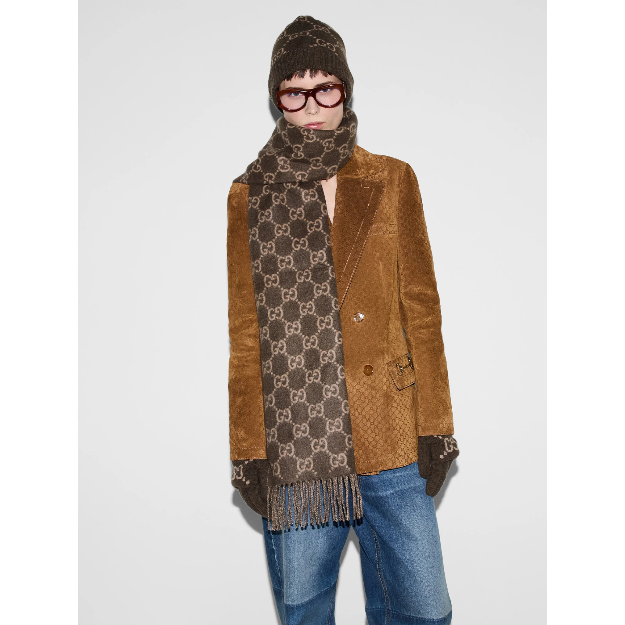 Gucci Scarfs Brown