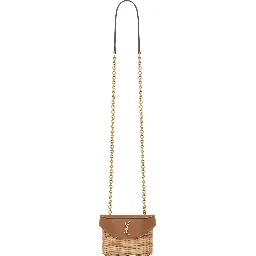 Mini woven wicker bag