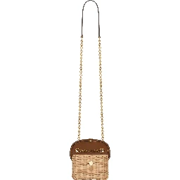 Mini woven wicker bag
