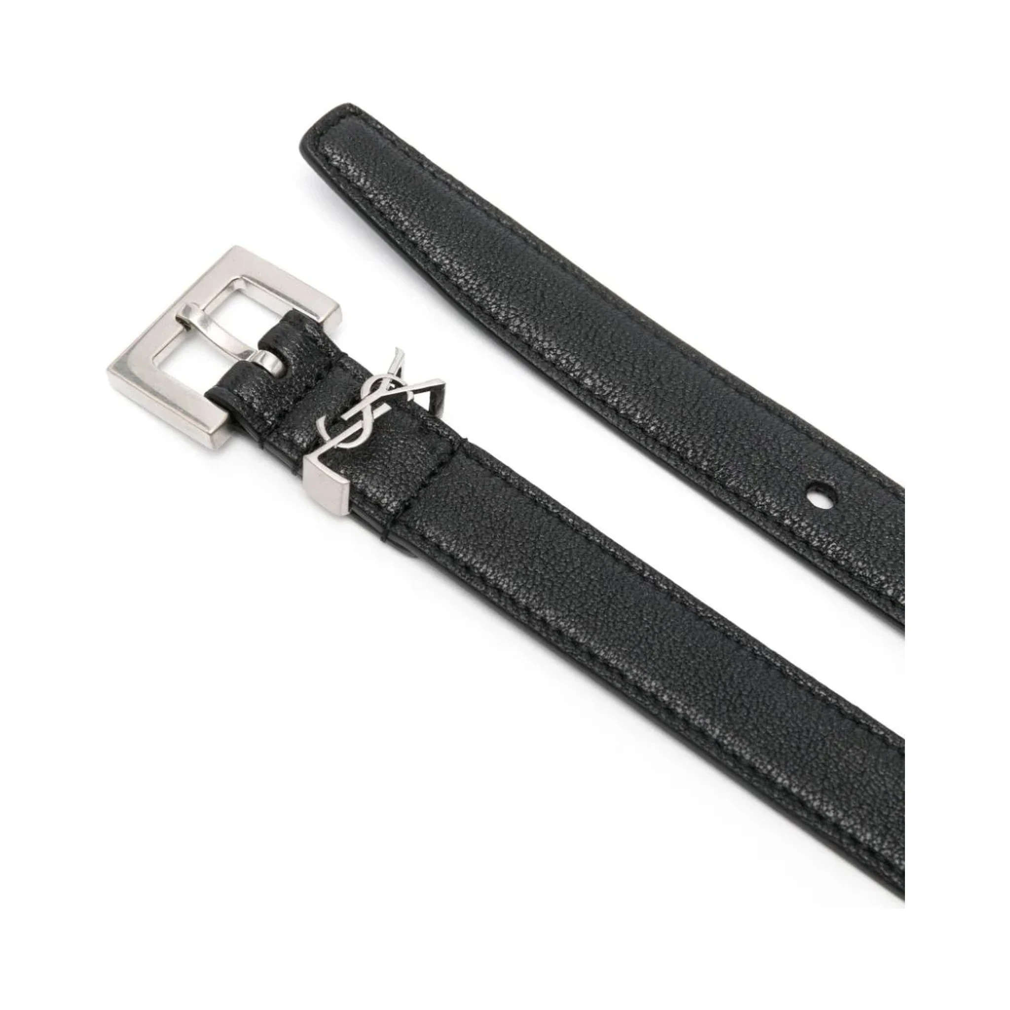 أحزمة سان لوران سوداء