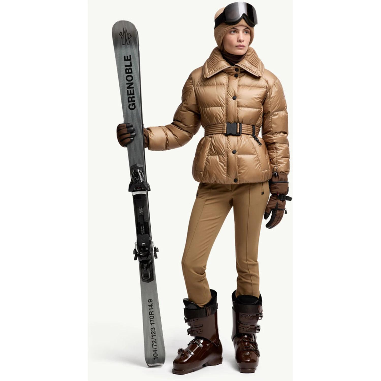 Moncler Coats Brown