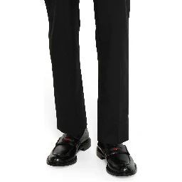 حذاء غوتشي مسطح أسود