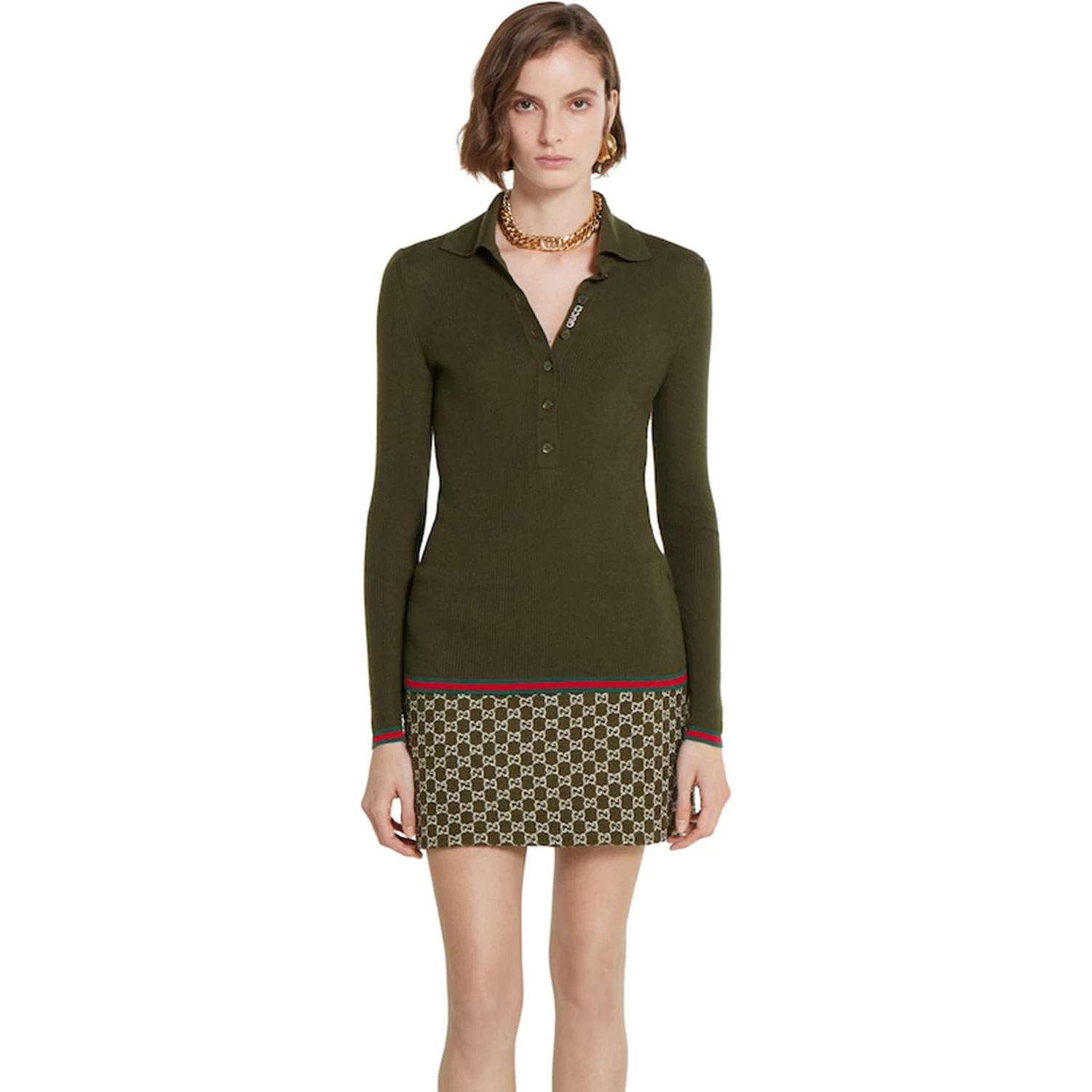 Gucci T-shirts and Polos Green