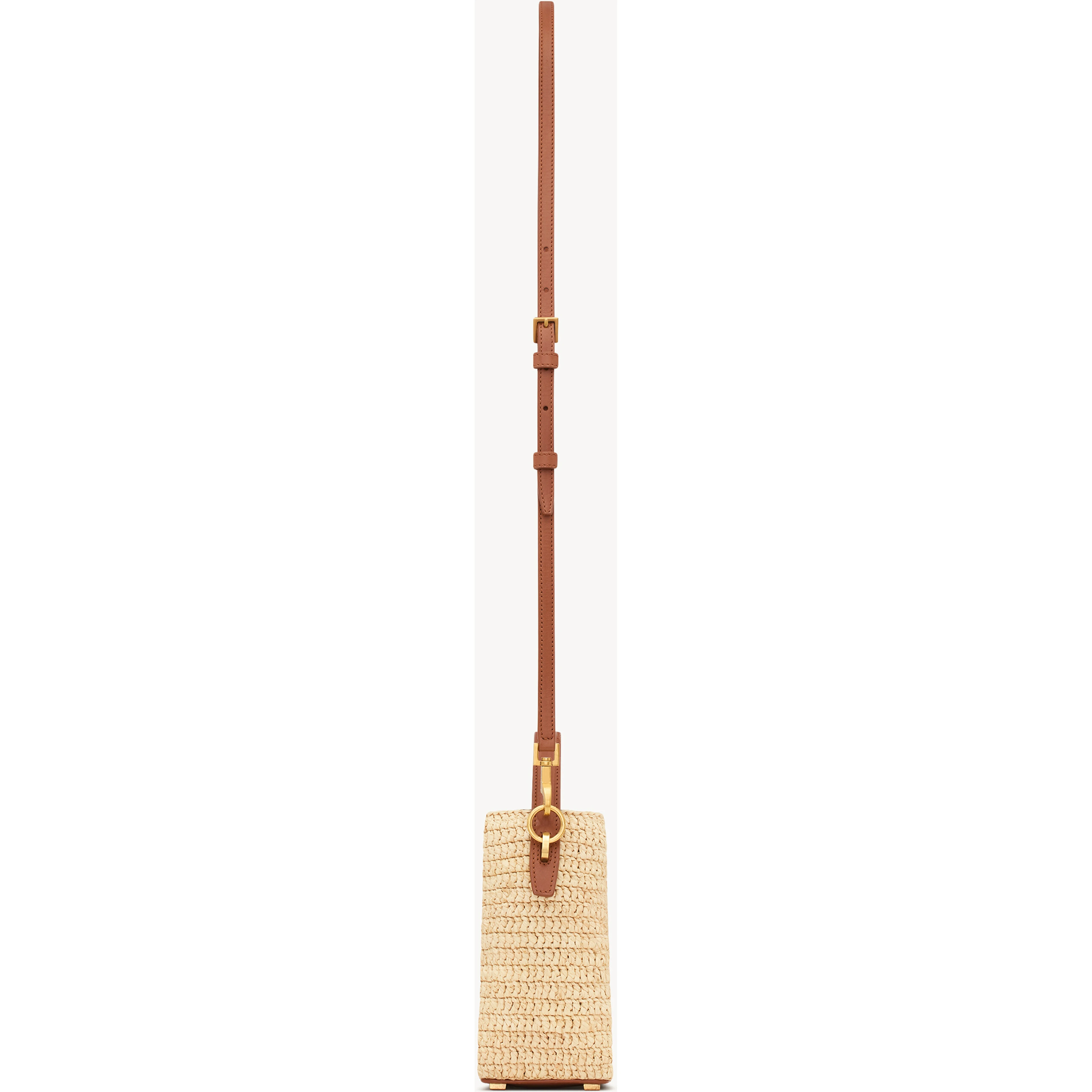 Raffia bucket bag