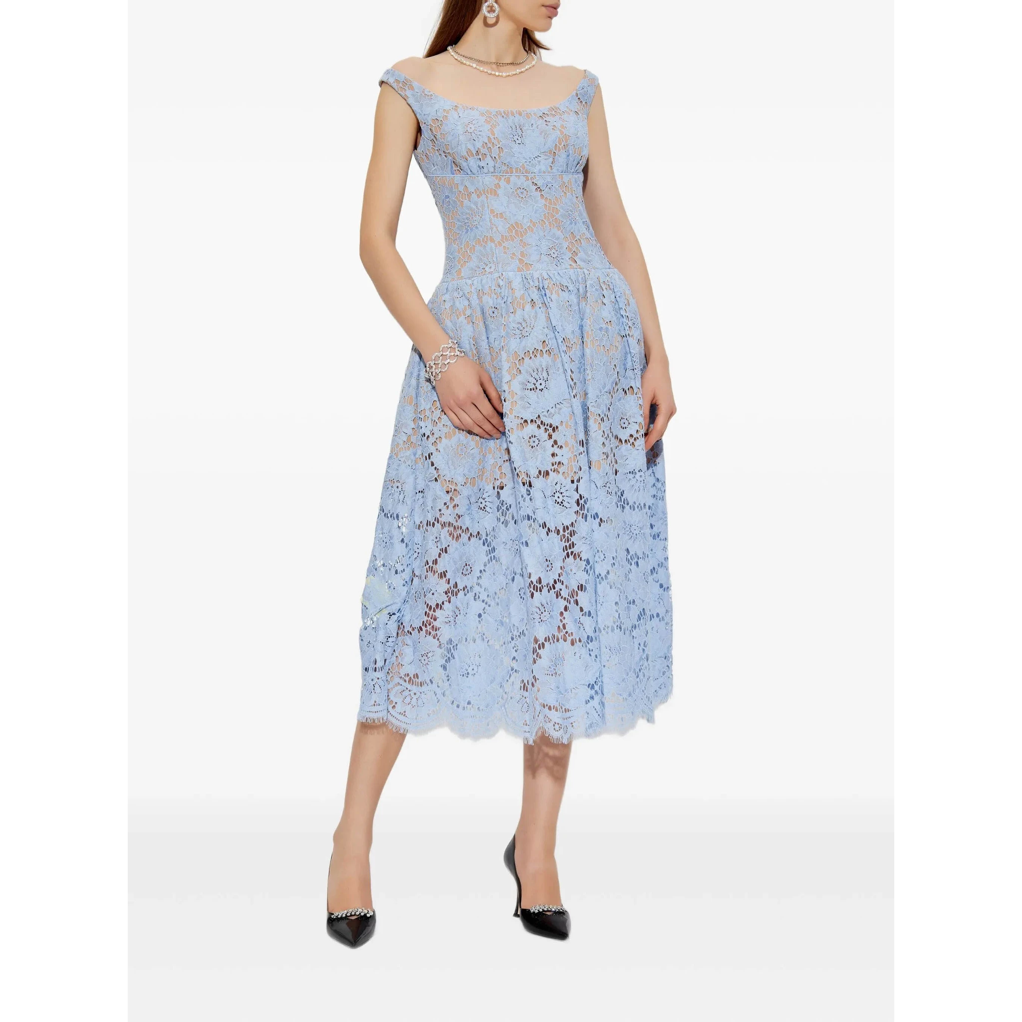 SELF PORTRAIT Dresses Clear Blue