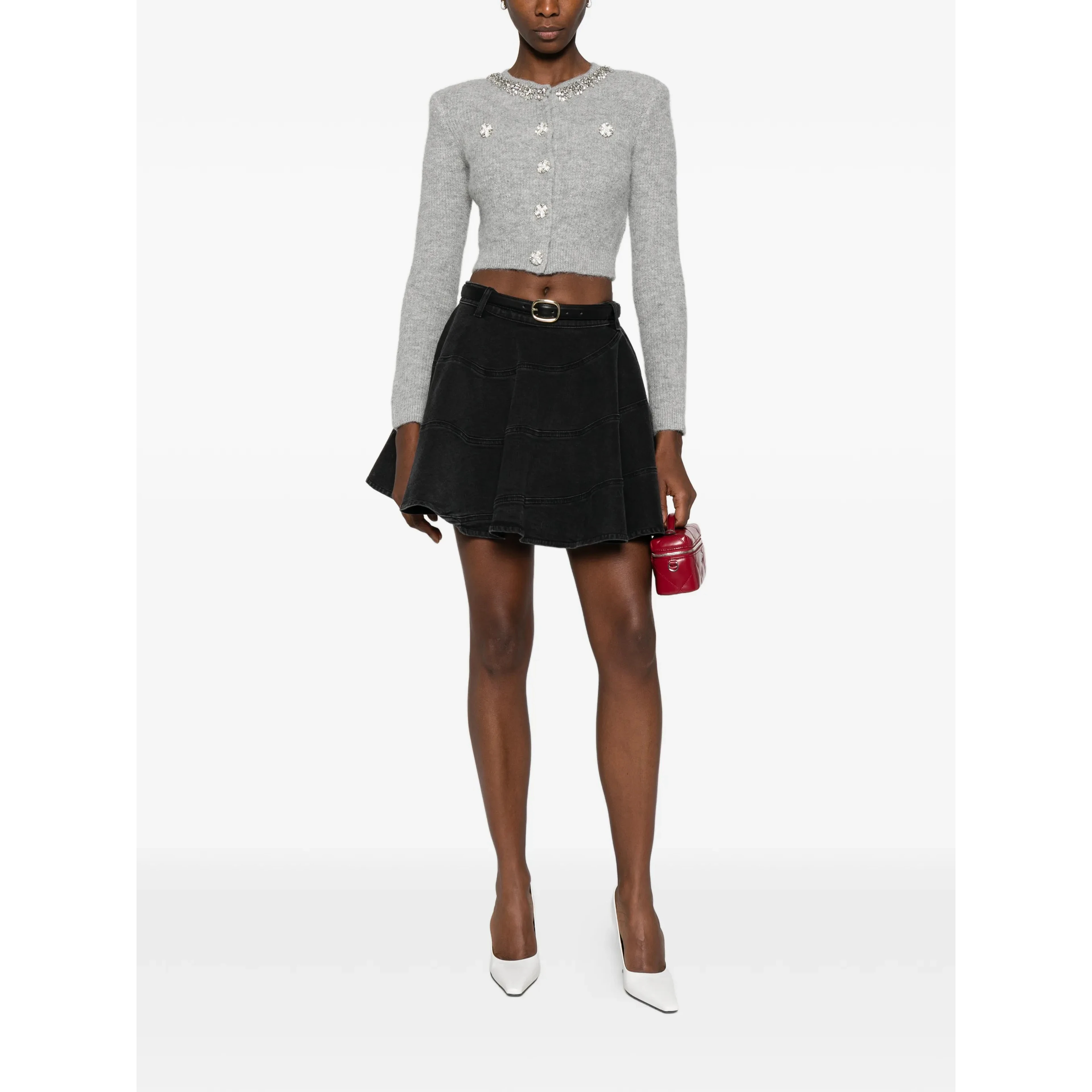 Self-Portrait crystal-embellished cardigan