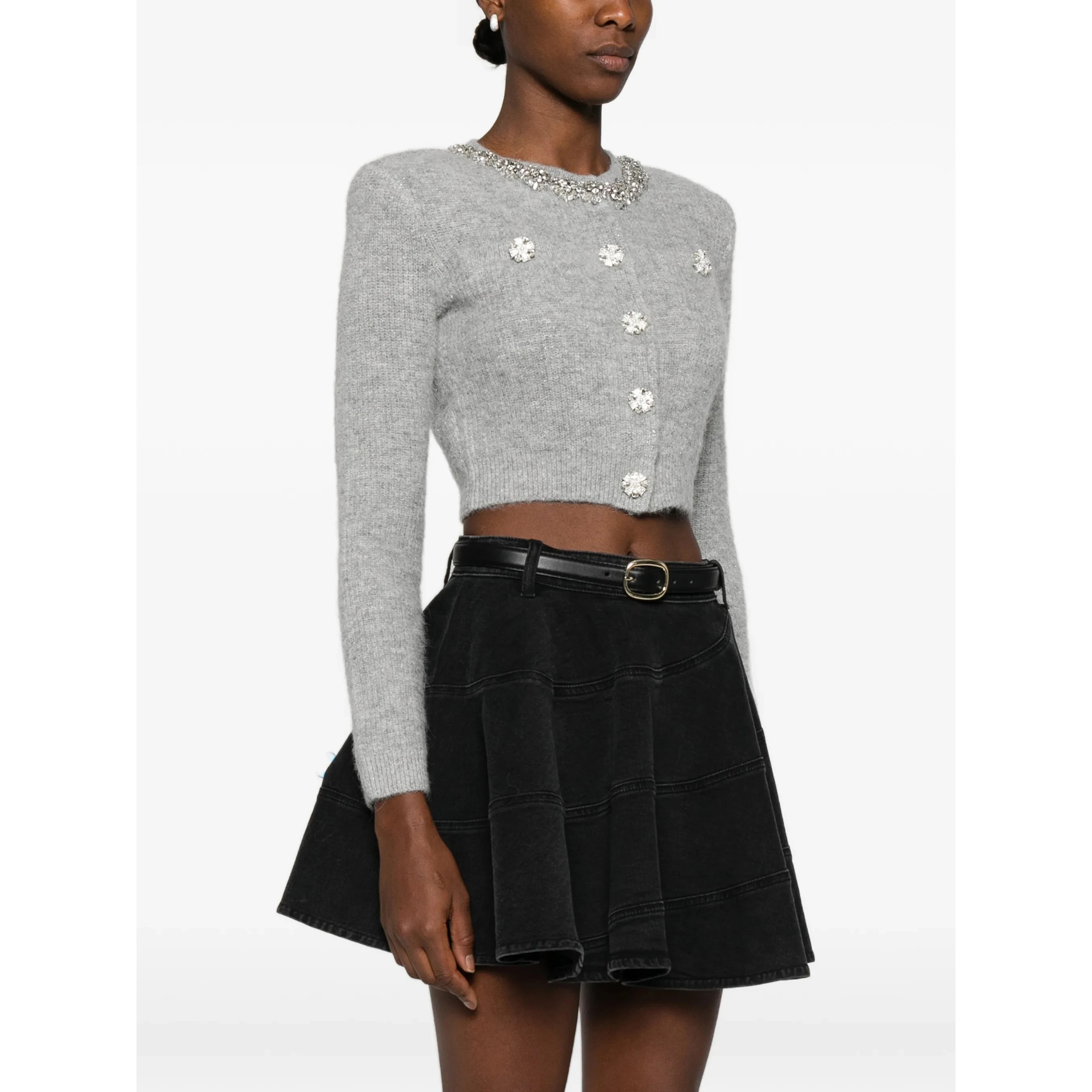 Self-Portrait crystal-embellished cardigan