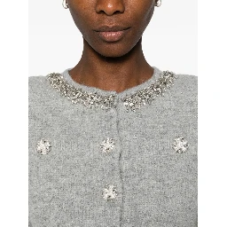 Self-Portrait crystal-embellished cardigan