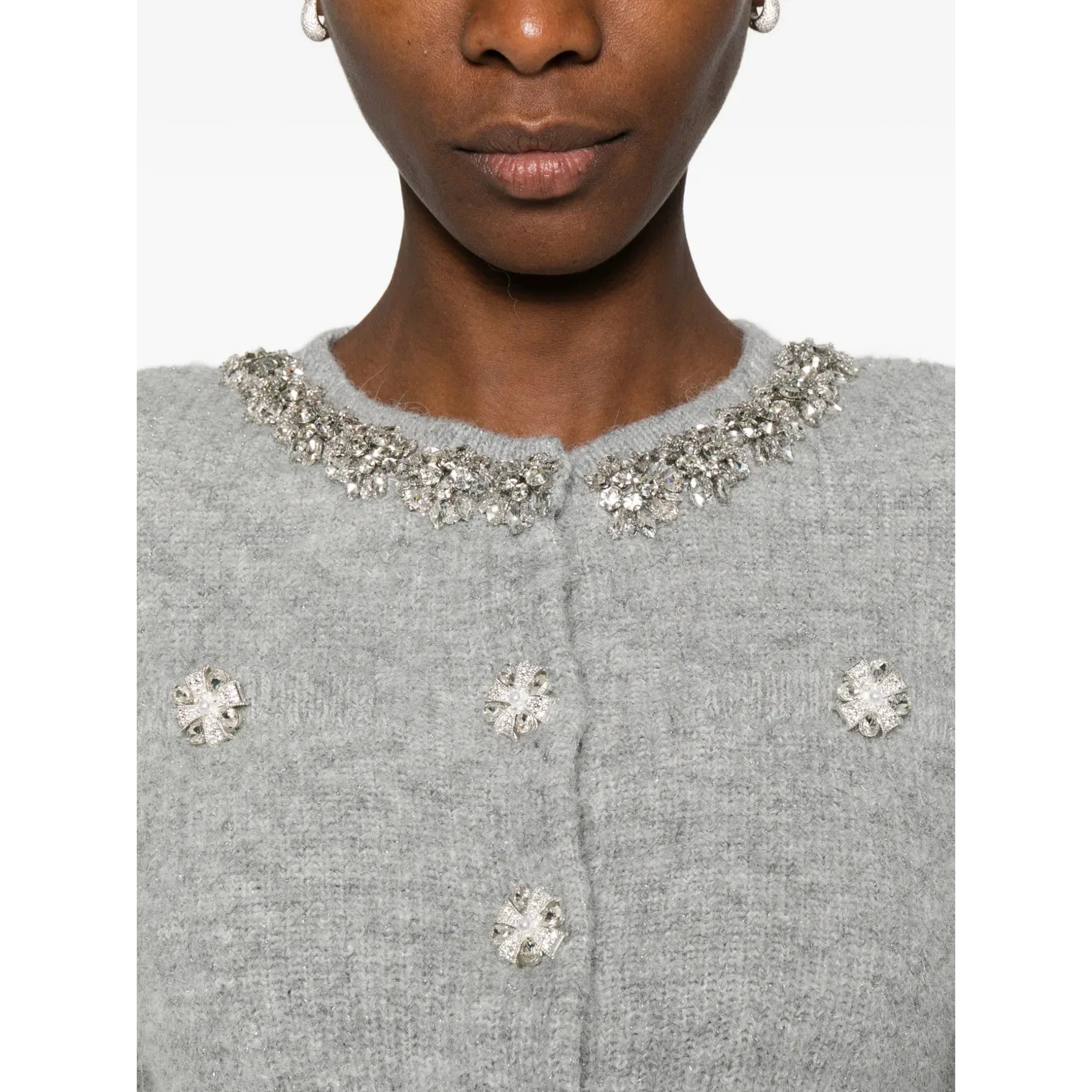 Self-Portrait crystal-embellished cardigan