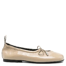 حذاء ألوهاس مسطح بيج
