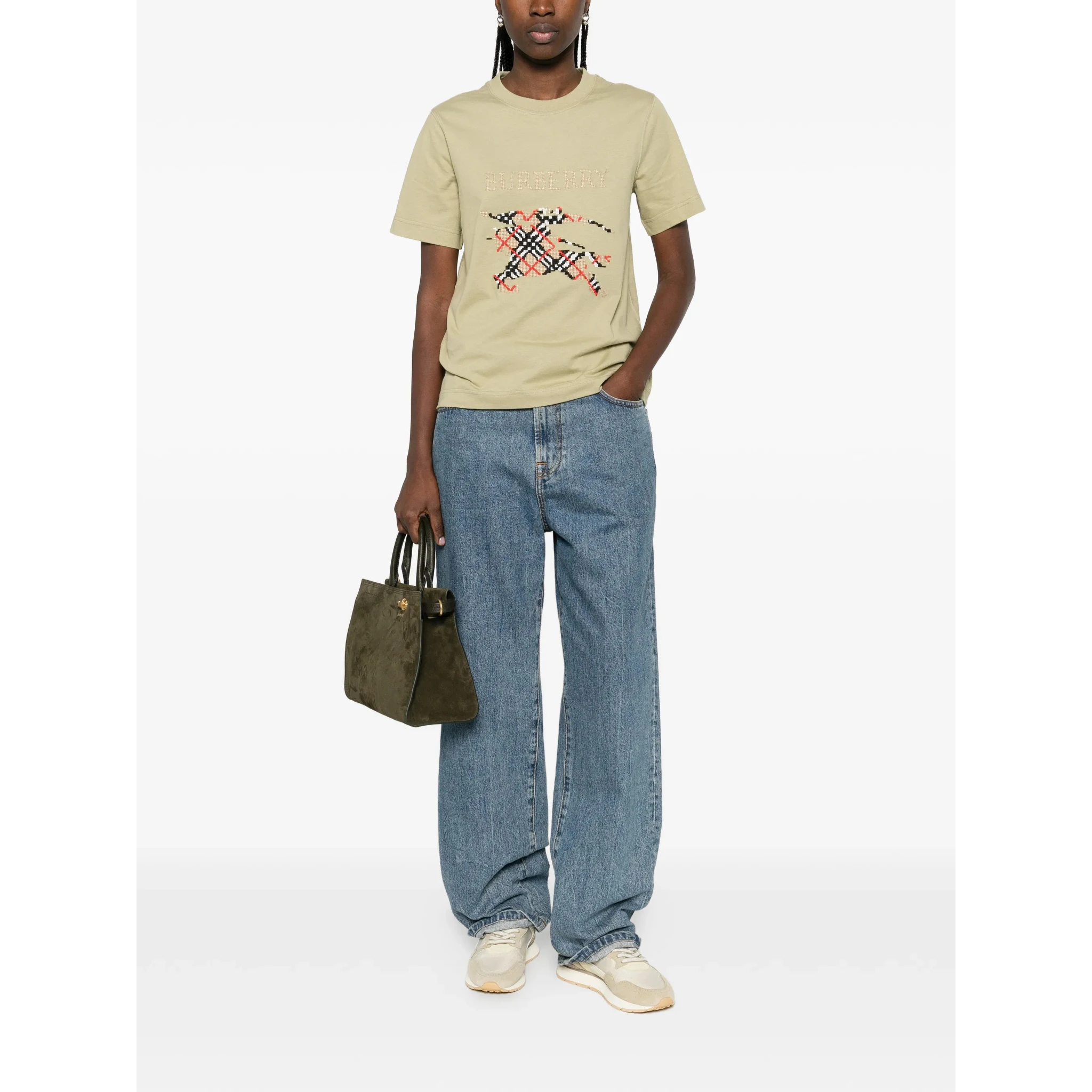 Burberry T-shirts and Polos Green