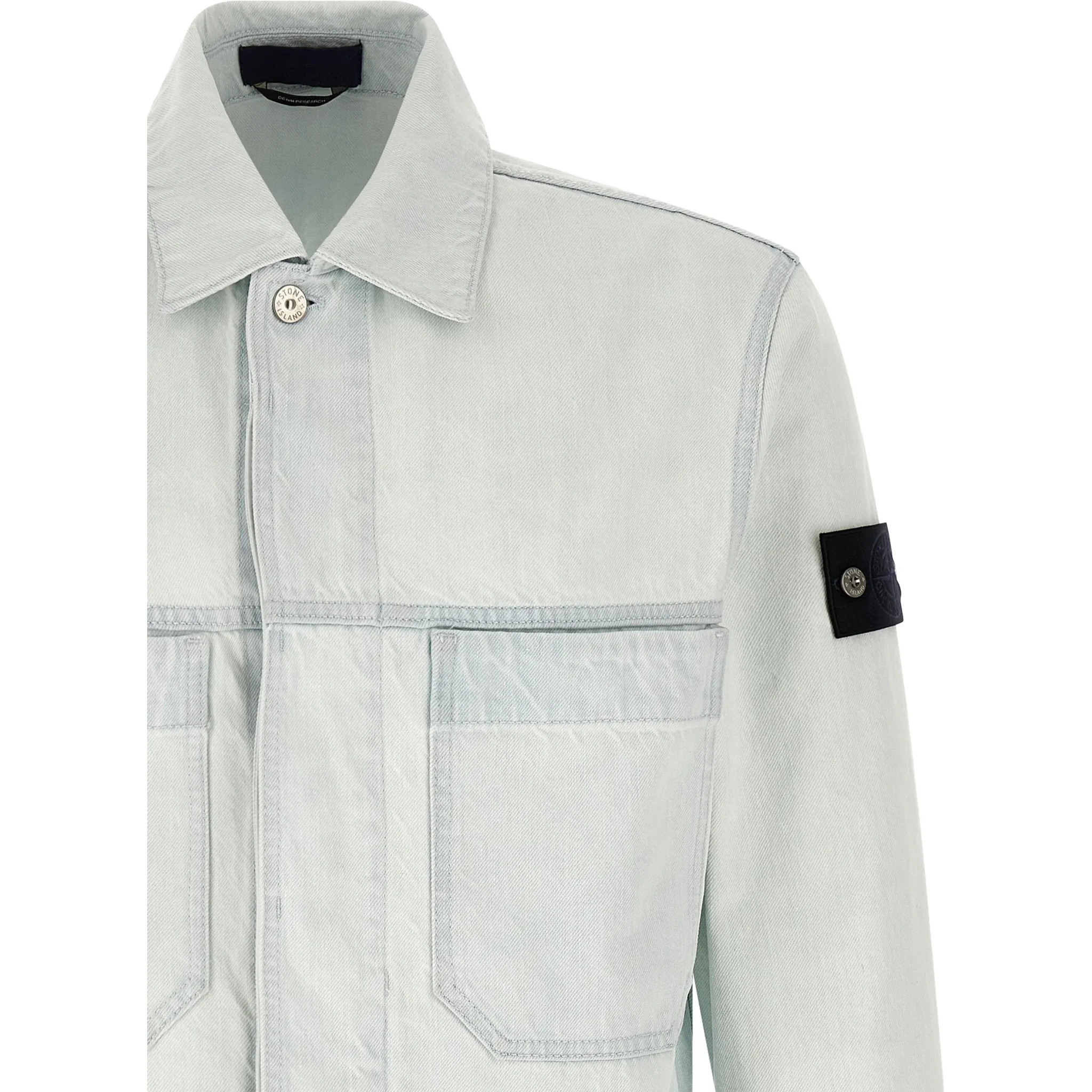 Stone Island Jackets Clear Blue