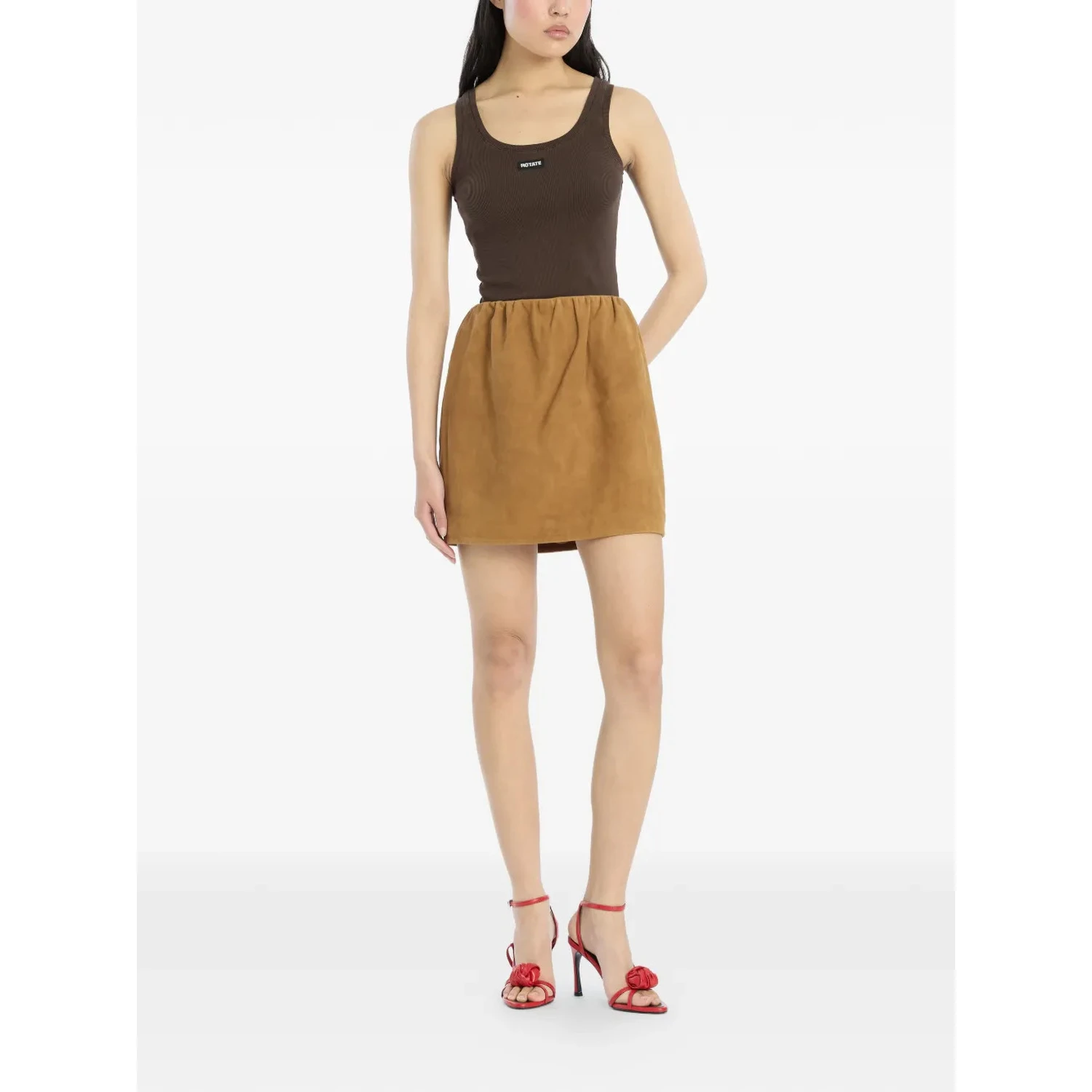 Rotate Skirts Brown