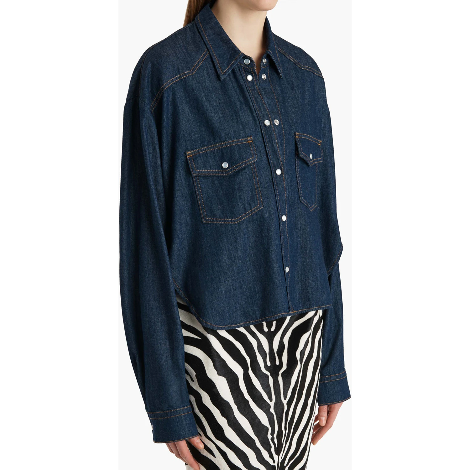 KHAITE Shirts Blue
