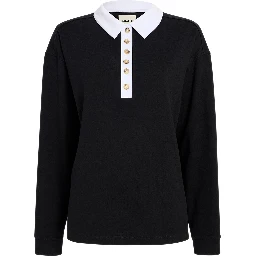 تيشيرتات وبولو سوداء من KHAITE