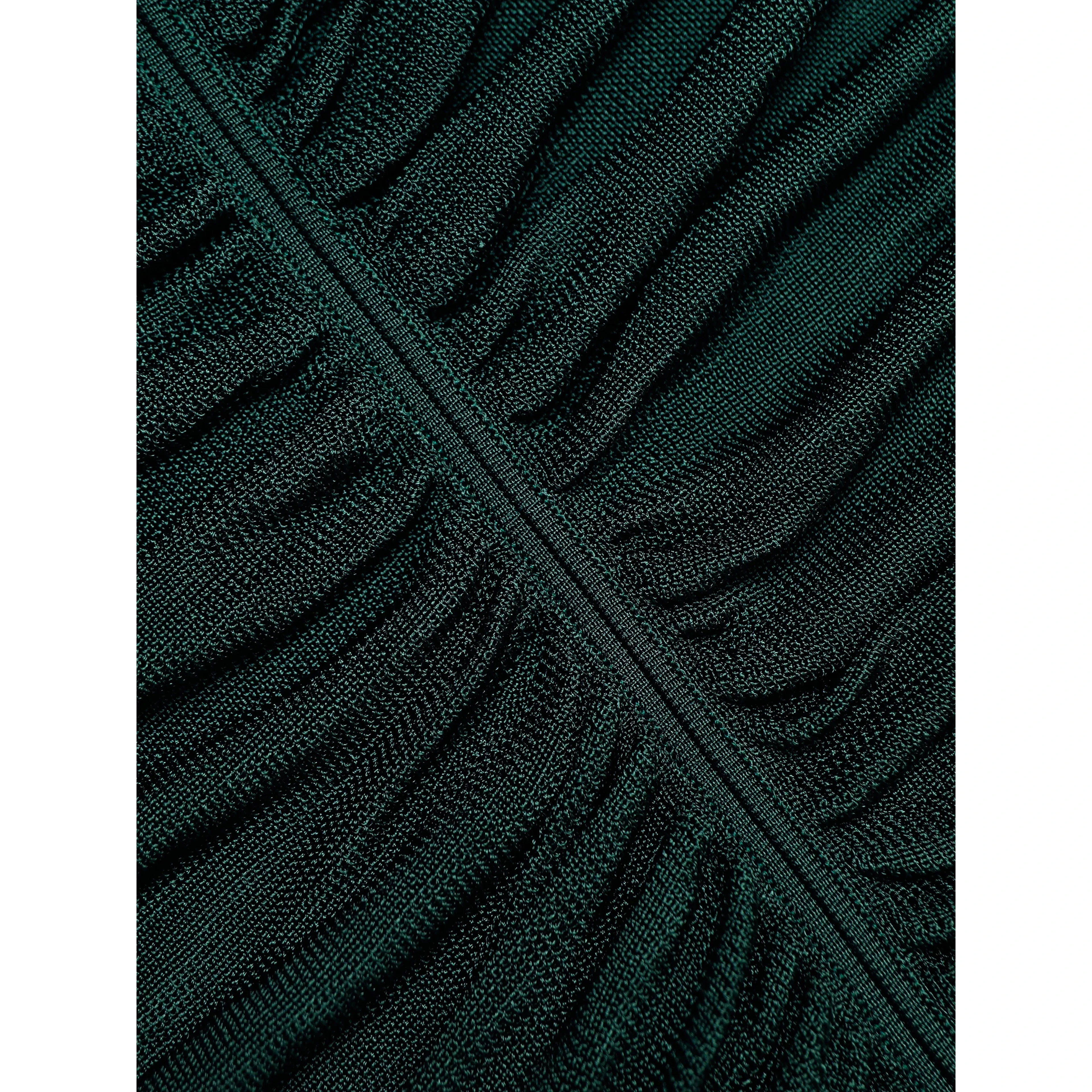 Green Viscose Knit Midi Dress – self-portrait-EU