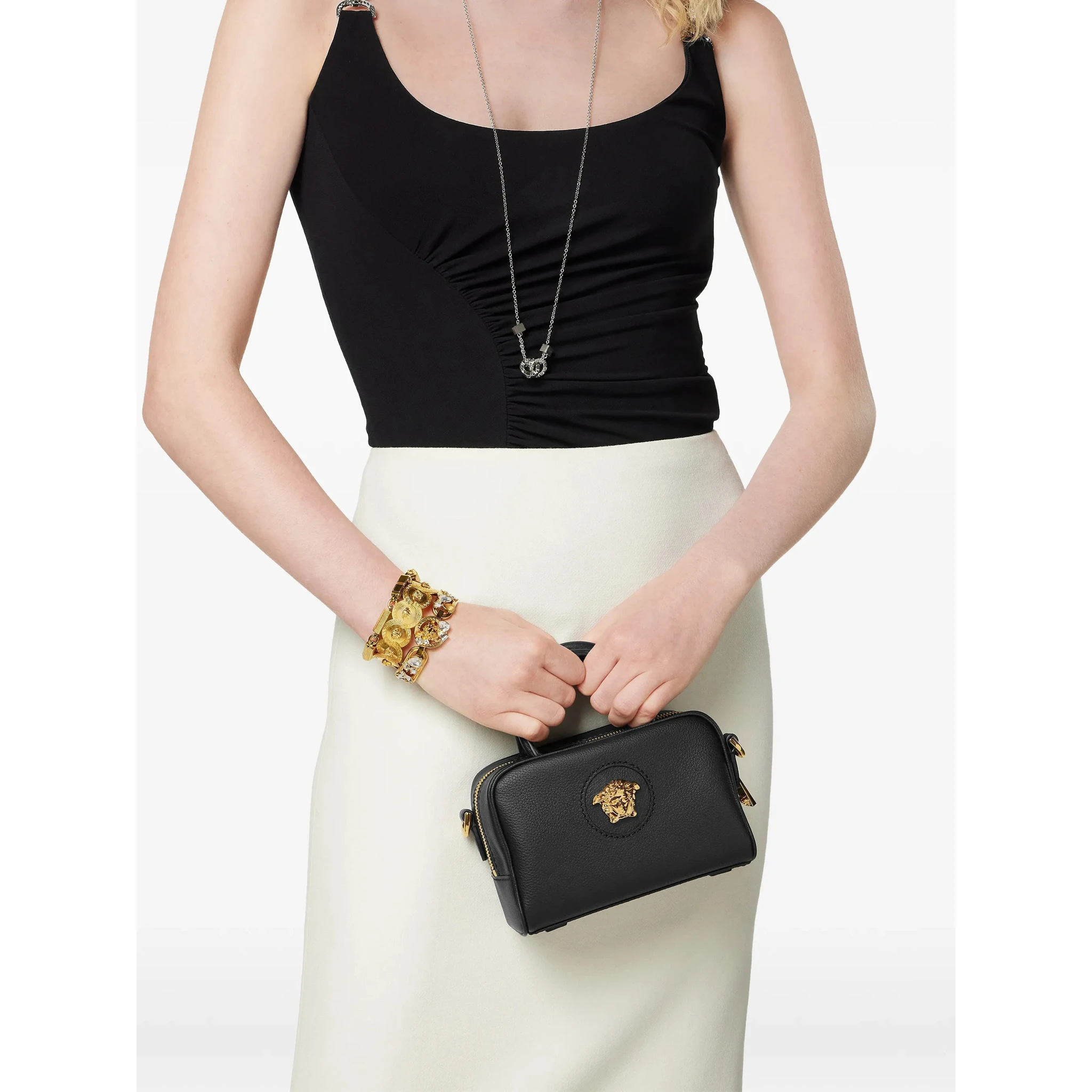 La Medusa mini leather tote bag