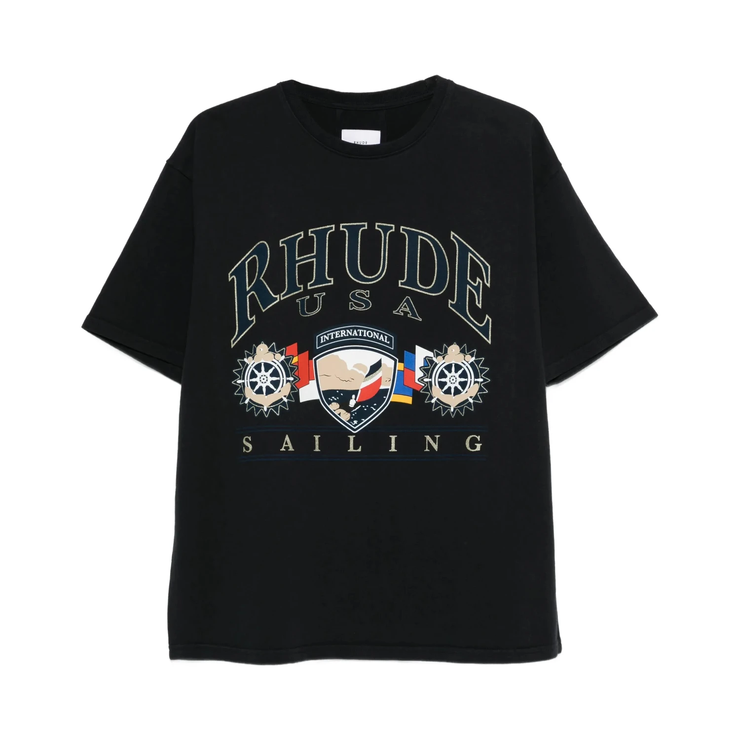 Rhude T-shirts and Polos Black