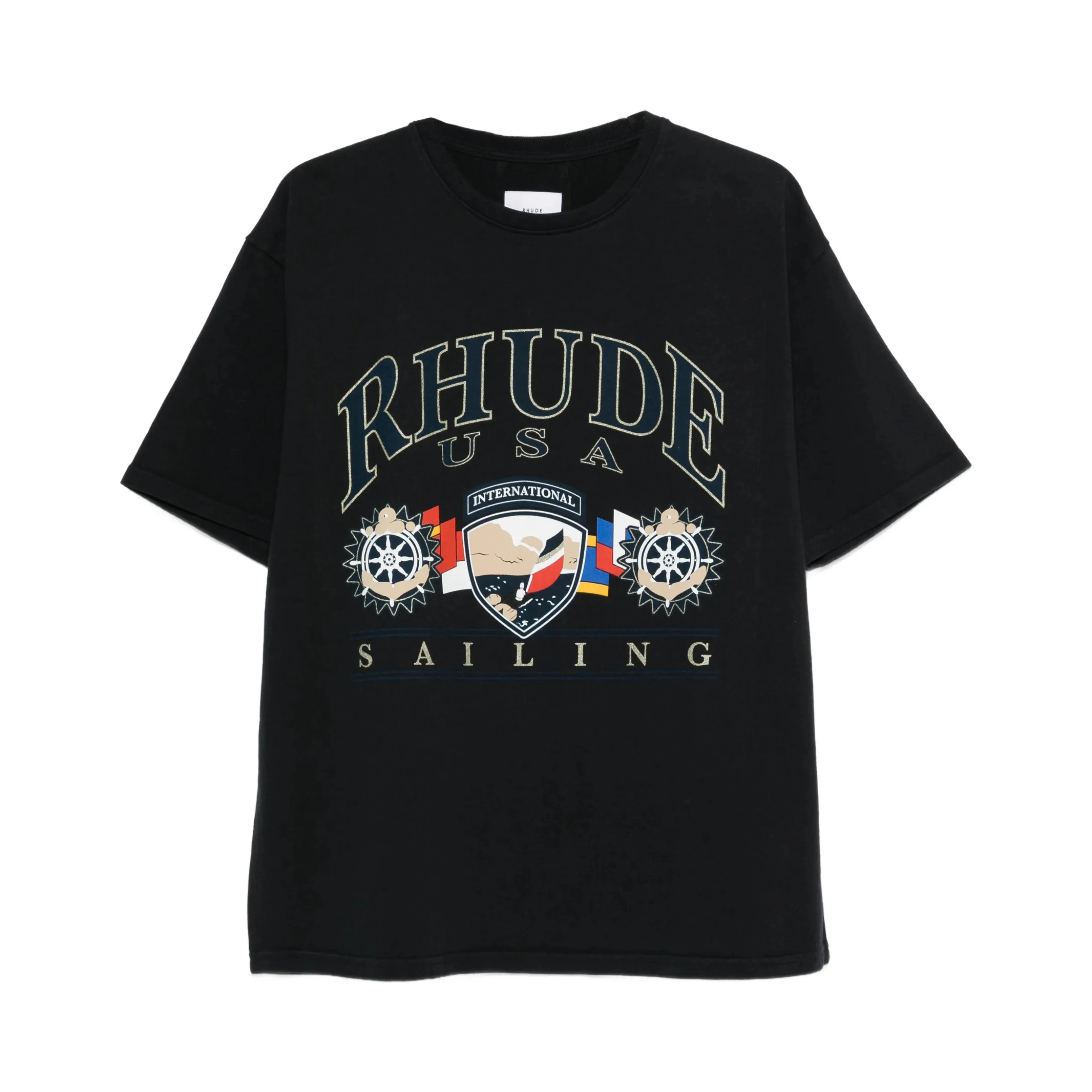 Rhude T-shirts and Polos Black