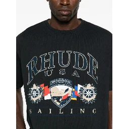 Rhude T-shirts and Polos Black