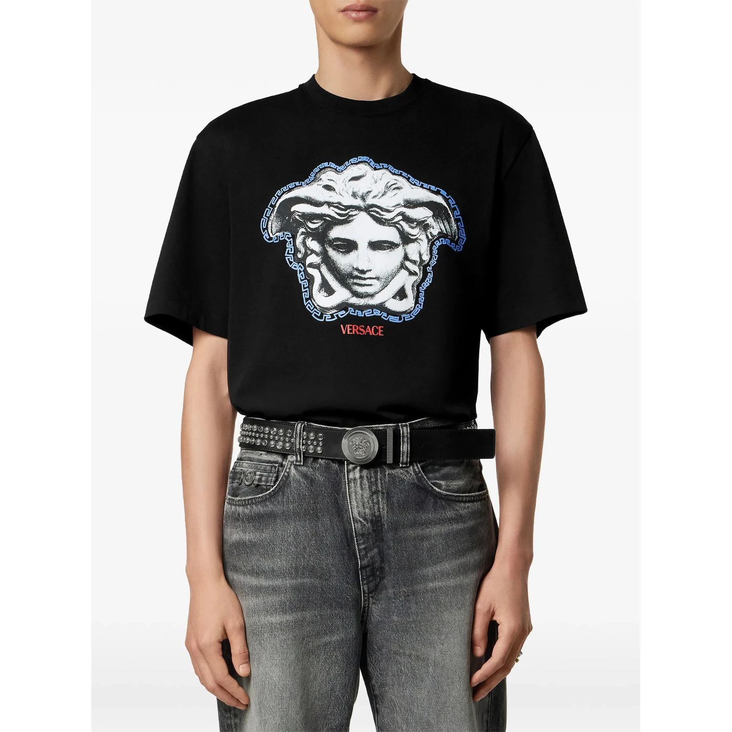 Versace T-shirts and Polos Black