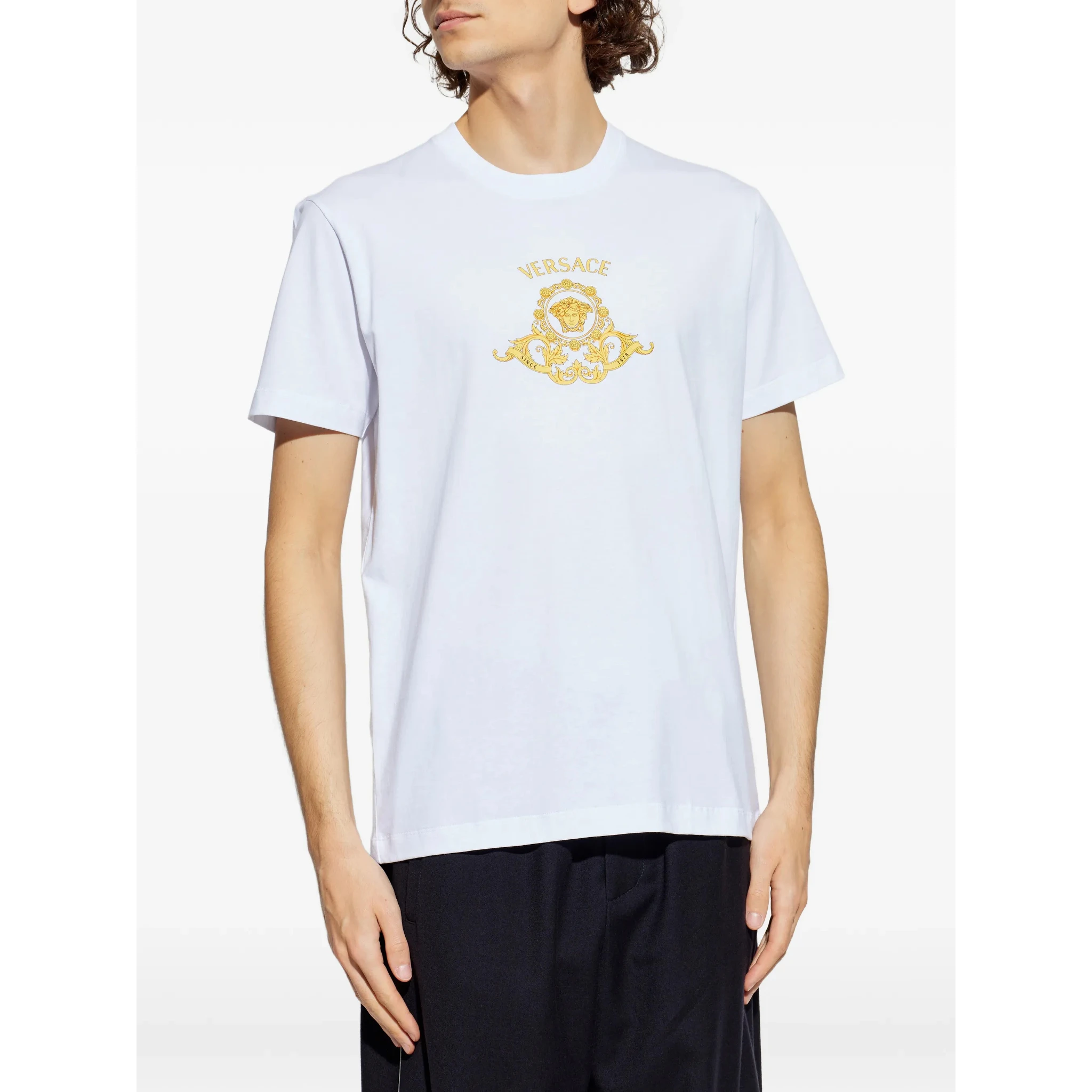 Versace T-shirts and Polos White