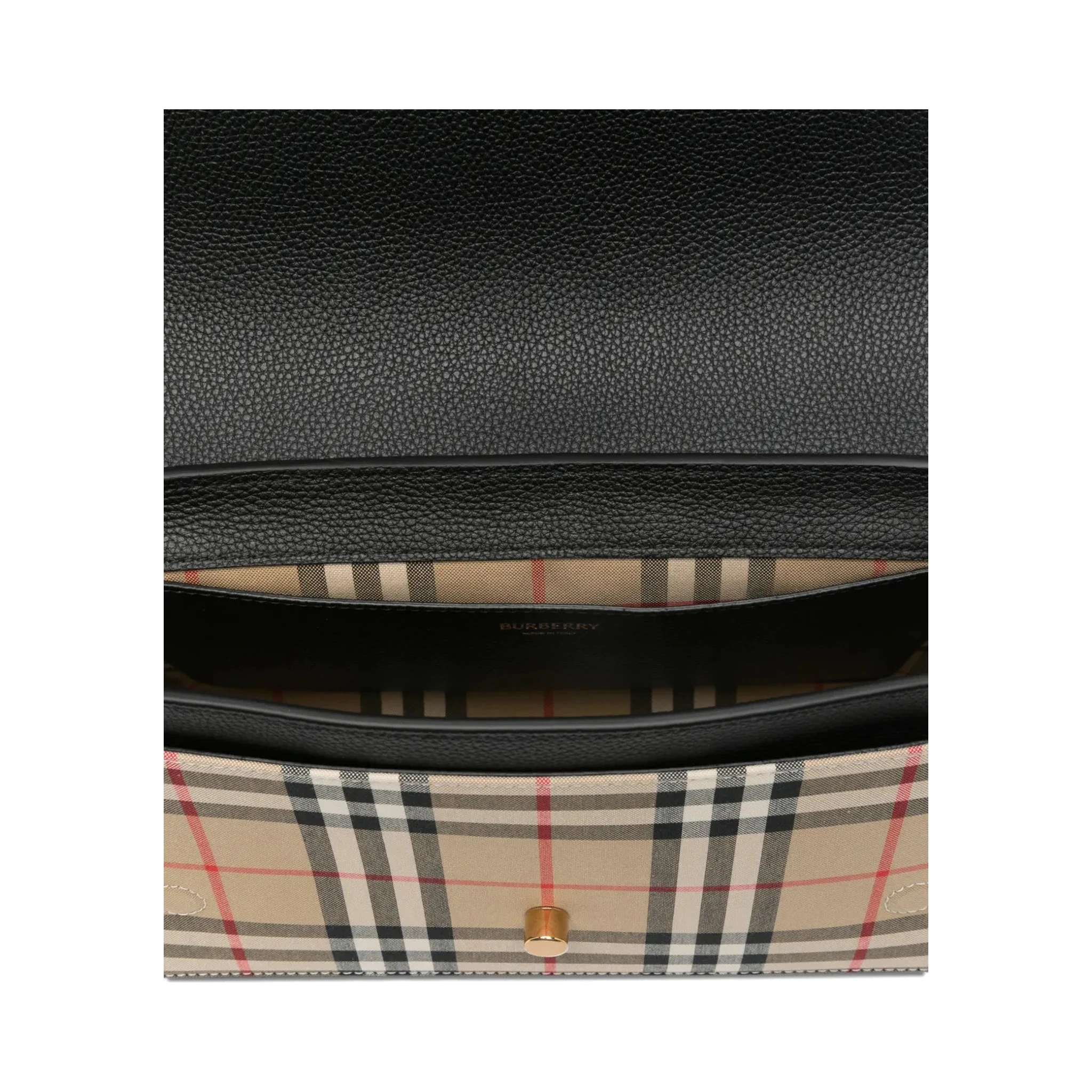 Note Medium Leather & Vintage Check Crossbody Bag