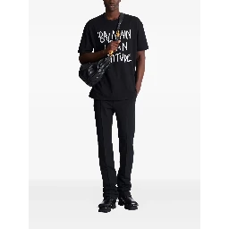 Balmain T-shirts and Polos Black