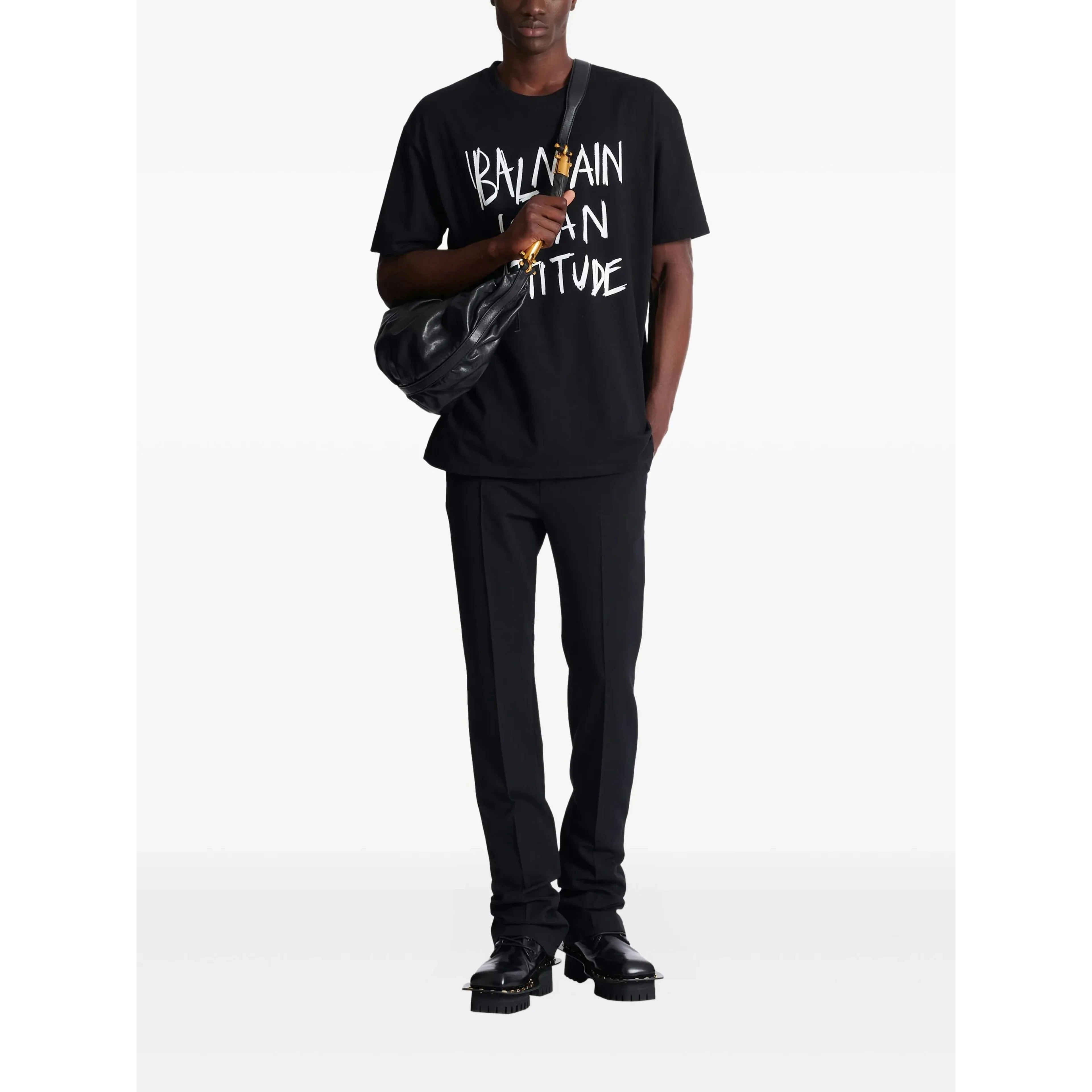 Balmain T-shirts and Polos Black