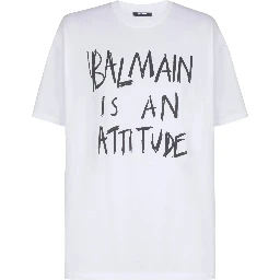Balmain T-shirts and Polos White