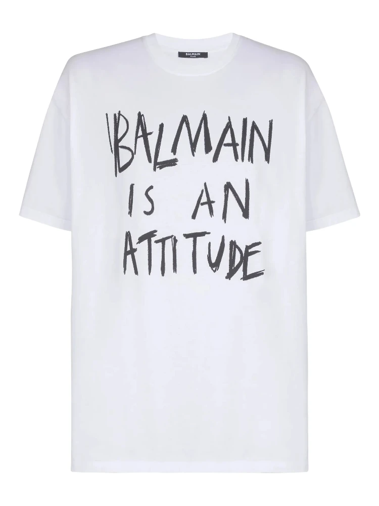 Balmain T-shirts and Polos White alternative